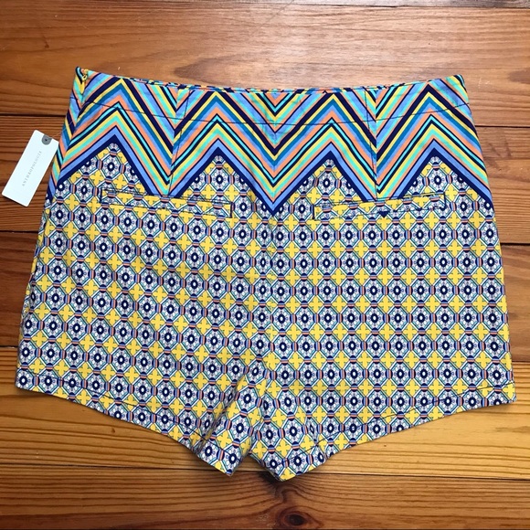 Maeve Anthropologie Multi-Colored Geometric Shorts, NWT, 14 - Picture 6 of 12